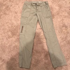 Mid Rise twill pants